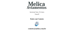 Desktop Screenshot of melica.com.br