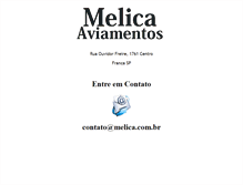 Tablet Screenshot of melica.com.br